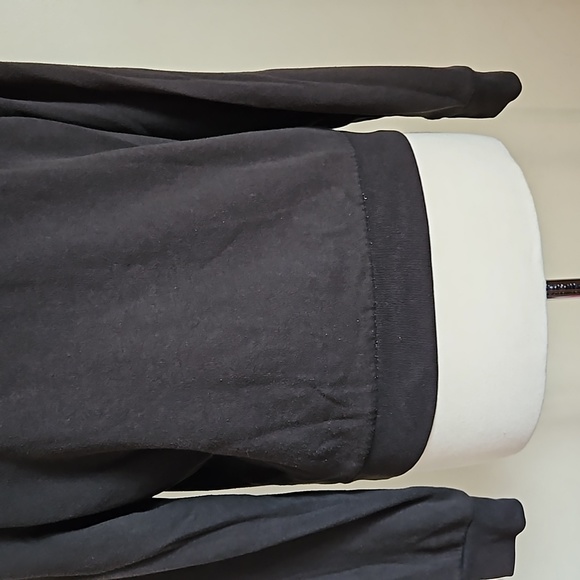 Pink Victoria's secret black pullover crop hoodie size medium - Picture 6 of 13